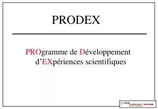 PRODEX