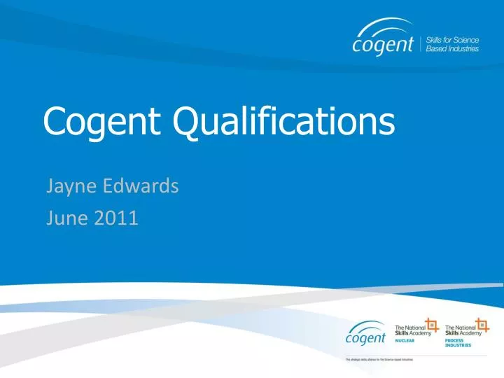 cogent qualifications