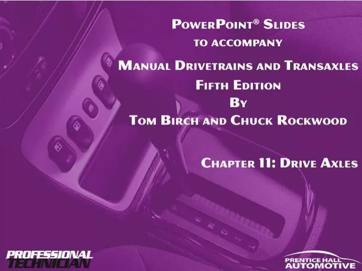 manual drivetrains and axles fourth edition