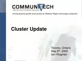 Cluster Update