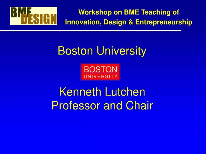 boston university kenneth lutchen professor and chair