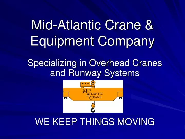 mid atlantic crane equipment company