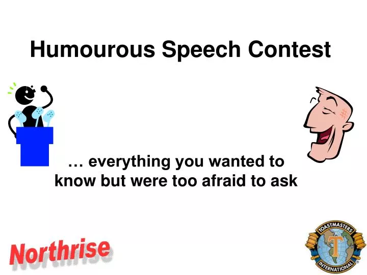 humourous speech contest