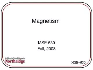 Magnetism