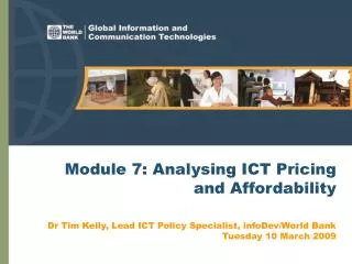 Module 7: Analysing ICT Pricing and Affordability
