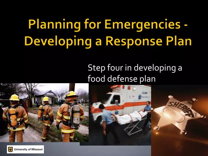 step four in developing a food defense plan