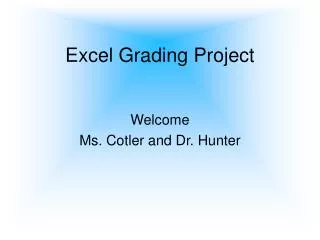 Excel Grading Project