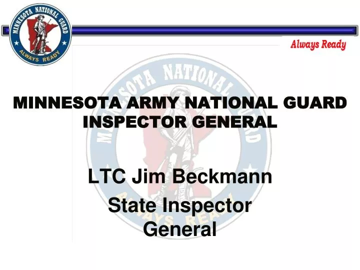 minnesota army national guard inspector general