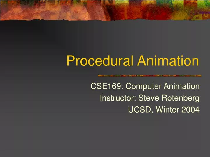 procedural animation