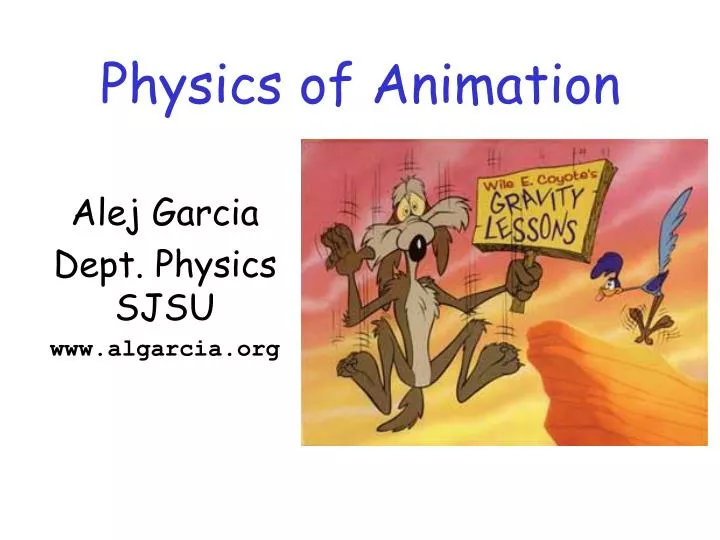 physics of animation