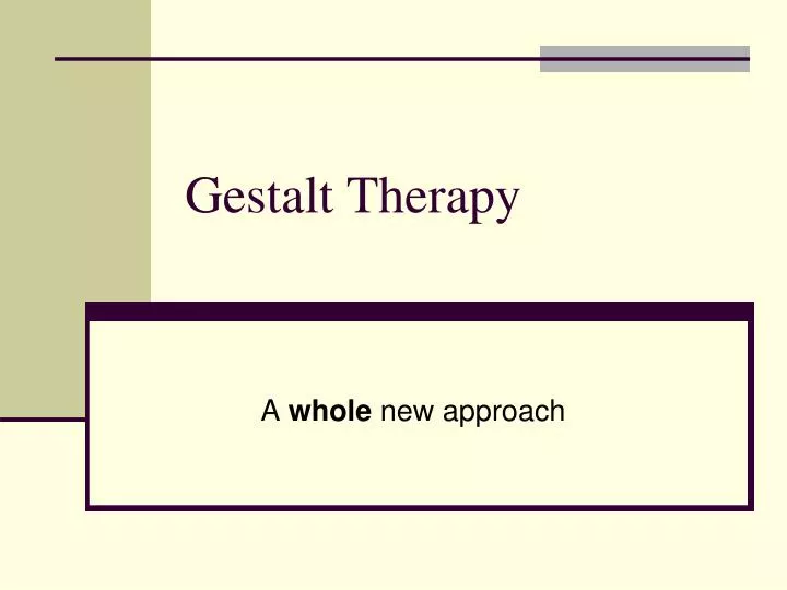 gestalt therapy