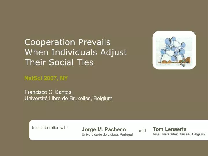 cooperation prevails when individuals adjust their social ties