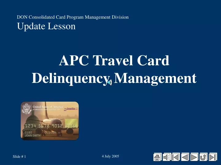 travel card apc quizlet