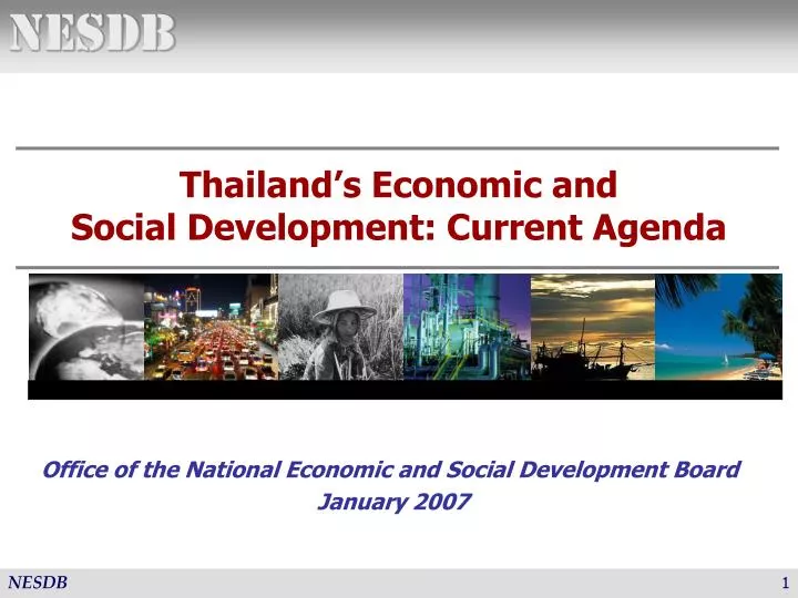 thailand s economic and social development current agenda