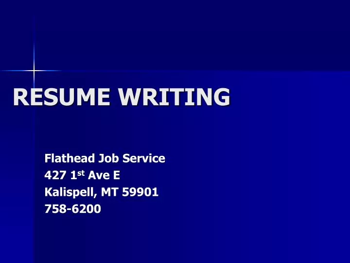 resume writing