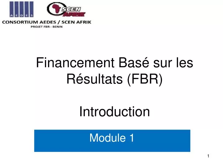 financement bas sur les r sultats fbr introduction