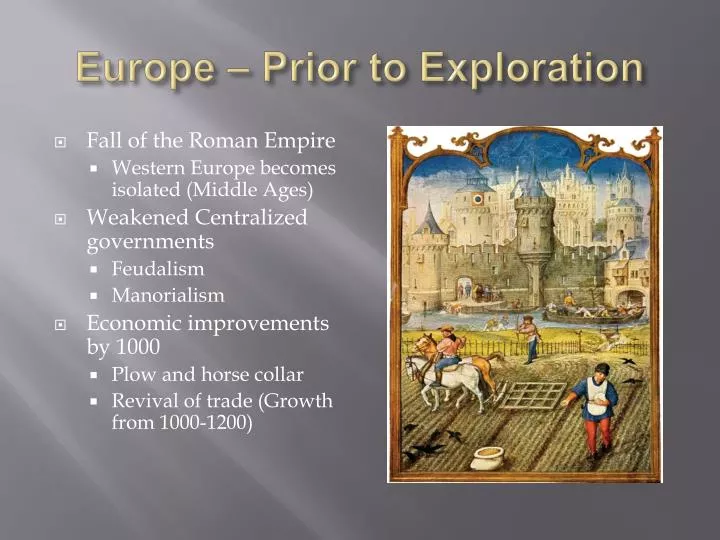 europe prior to exploration