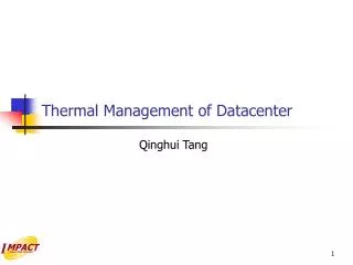 Thermal Management of Datacenter