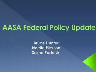 AASA Federal Policy Update