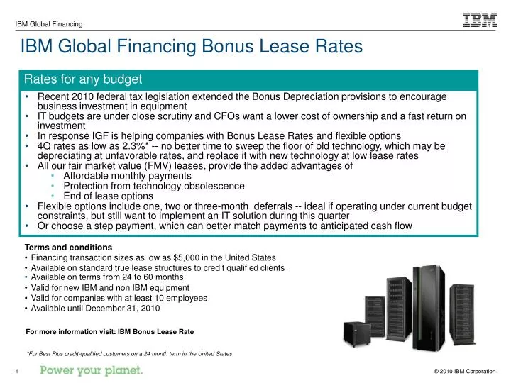 ibm global financing bonus lease rates