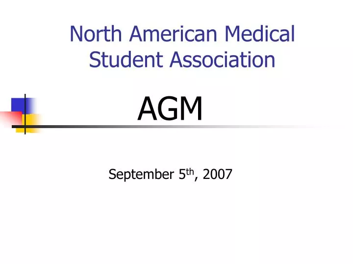 north american medical student association