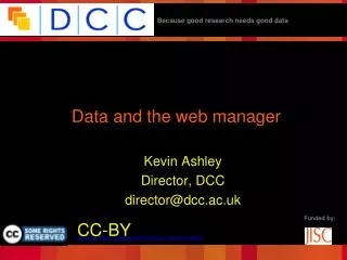 Data and the web manager
