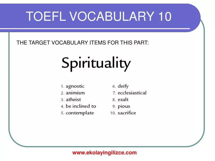 toefl vocabulary 10
