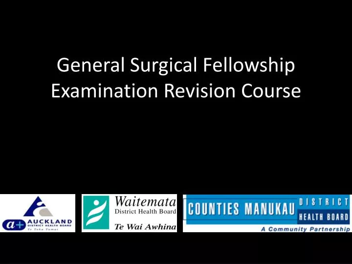 general surgical fellowship examination revision course