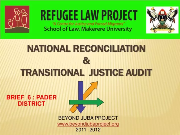 national reconciliation transitional justice audit