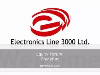 Equity Forum Frankfurt November 2008