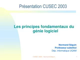 pr sentation cusec 2003