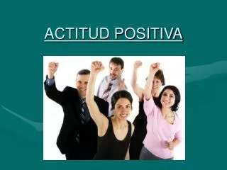 actitud positiva