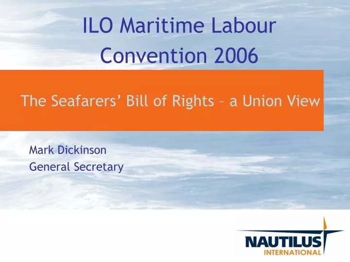 the seafarers bill of rights a union view
