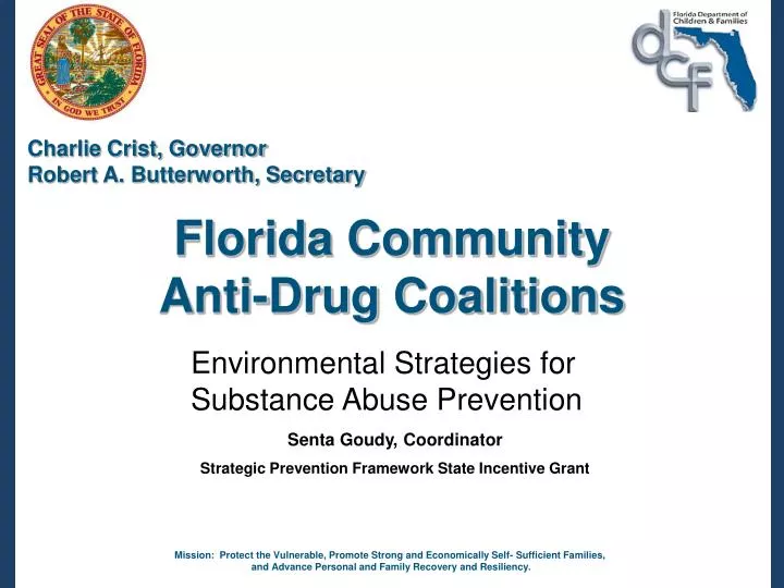 florida community anti drug coalitions
