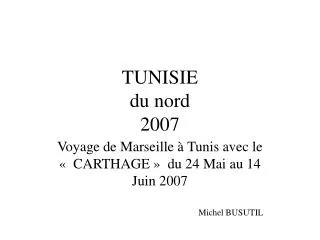tunisie du nord 2007