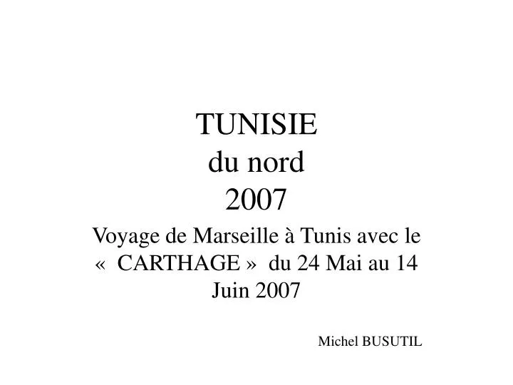 tunisie du nord 2007