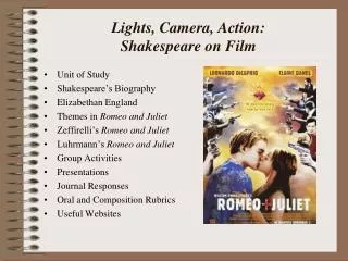 Lights, Camera, Action: Shakespeare on Film