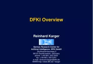 DFKI Overview
