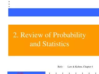 2. Review of Probability and Statistics