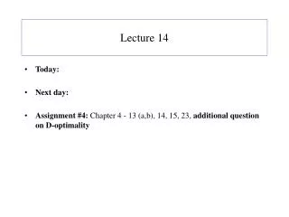 lecture 14