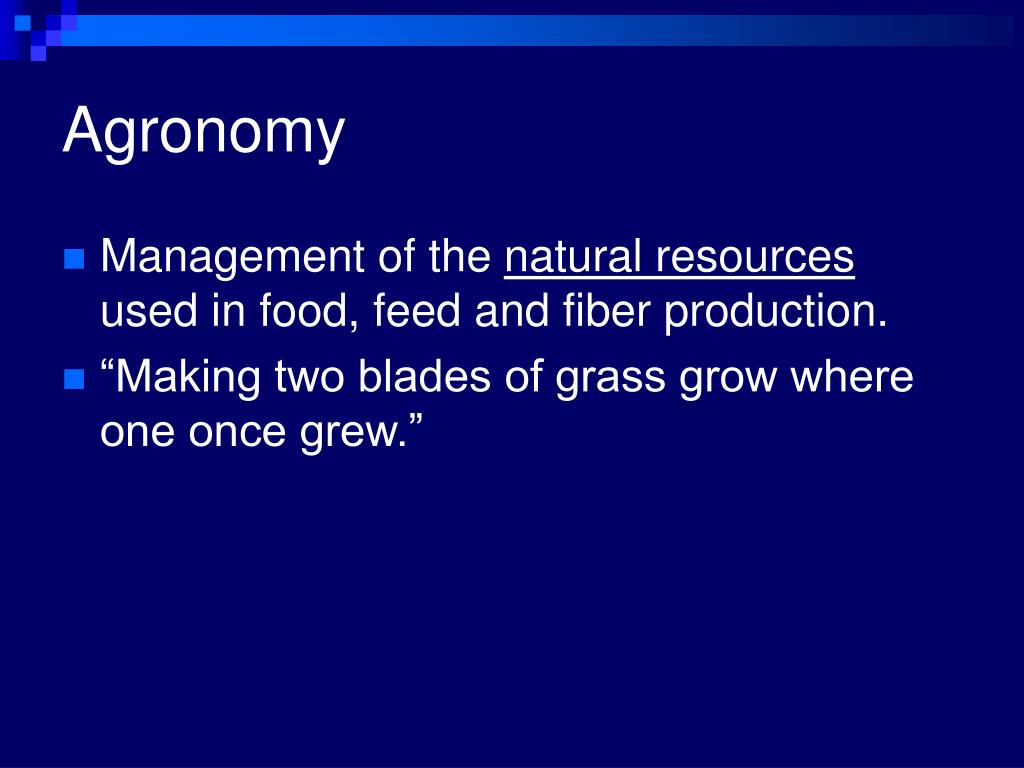 PPT - Agronomy PowerPoint Presentation, free download - ID:1354956