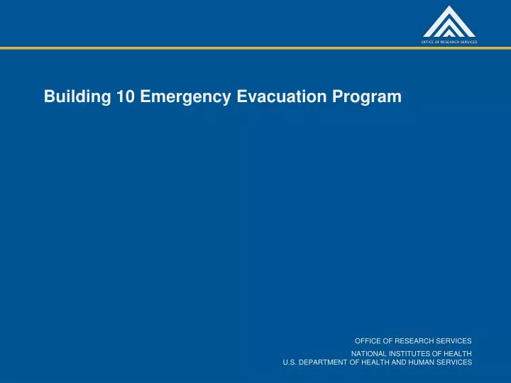 building 10 emergency evacuation program