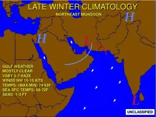 LATE WINTER CLIMATOLOGY