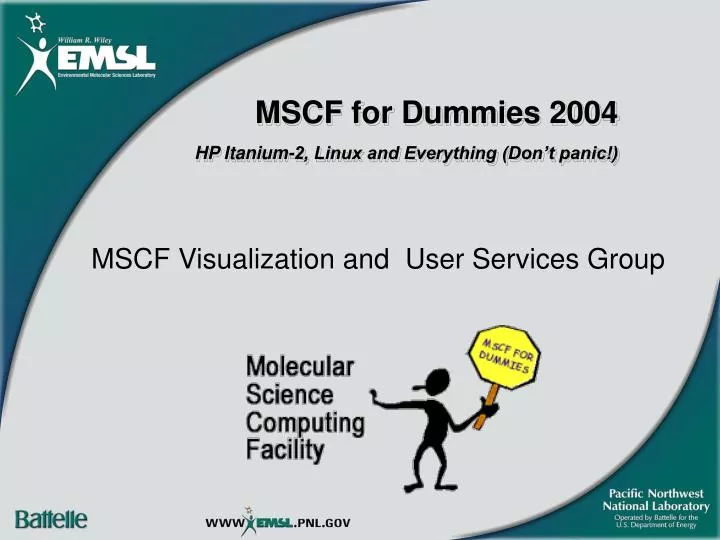 mscf for dummies 2004 hp itanium 2 linux and everything don t panic