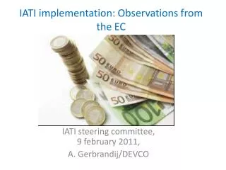 IATI implementation: Observations from the EC