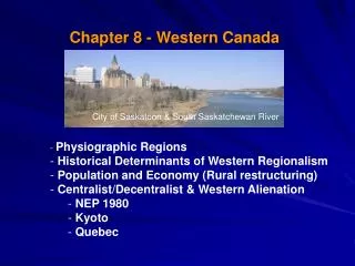 Chapter 8 - Western Canada