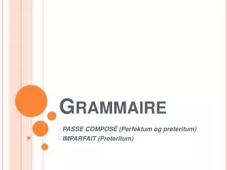 grammaire