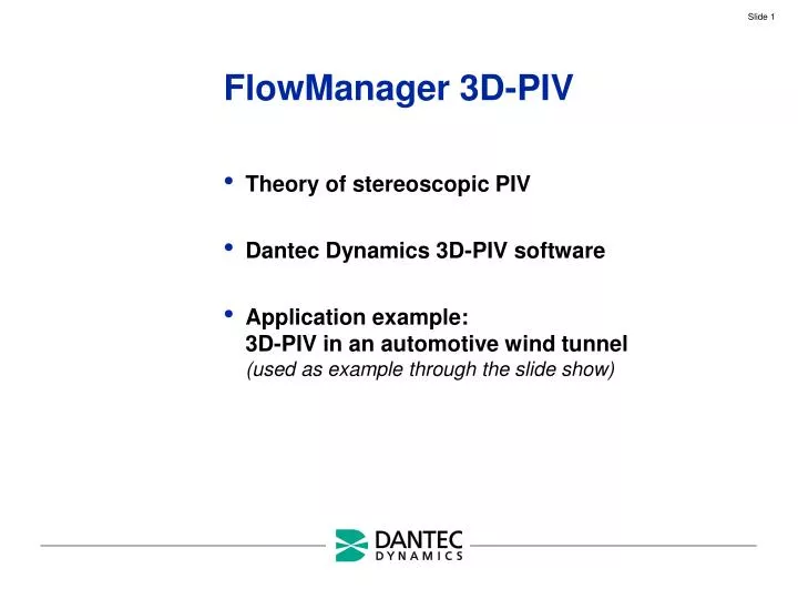 flowmanager 3d piv