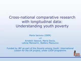 Cross-national comparative research with longitudinal data: Understanding youth poverty