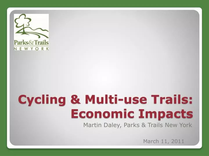 cycling multi use trails economic impacts